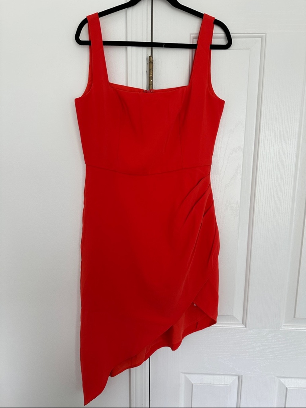 Orange Sleeveless Asymmetric Dress - Harlyn